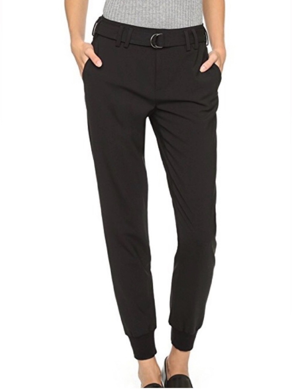 NWT MSRP $325 Vince Belted Wool Jogger Pants Career Workwear Women’s Size 14